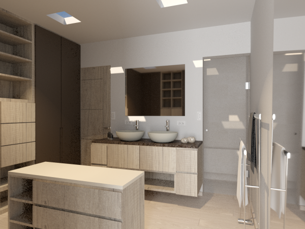 Mueble baño ovalin doble